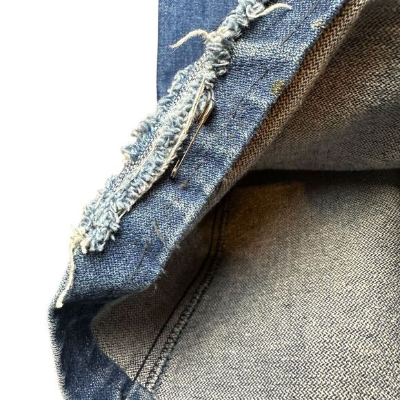 Faded Glory Vtg 70s Flare Bell Bottom Denim Jeans Scovill USA Made Roller Girl - Picture 8 of 10